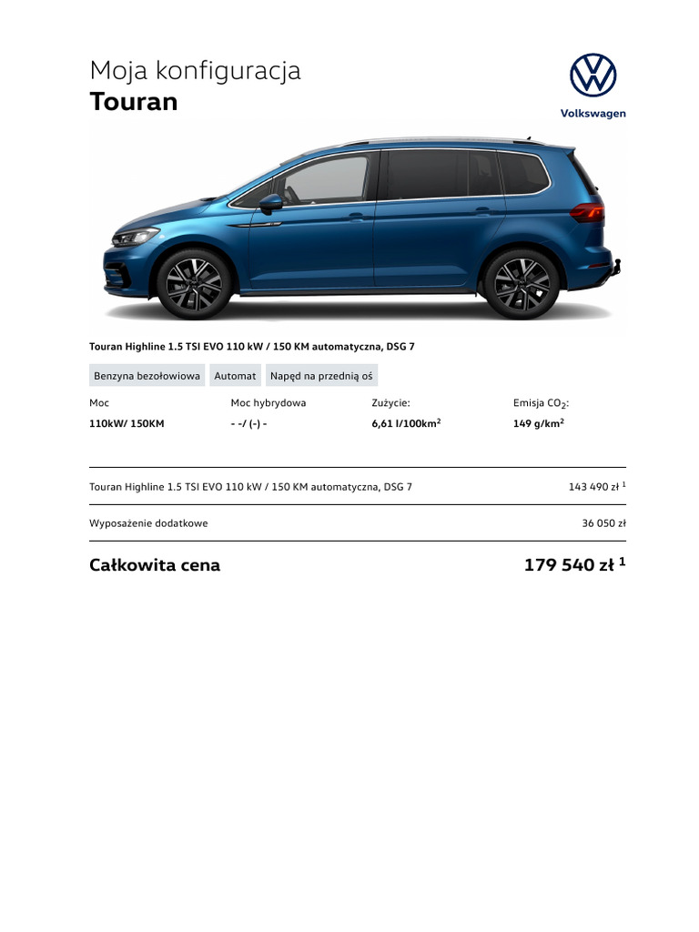Vw Touran Preisliste 2022 Pdf