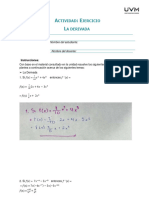 Ctividad Jercicio A Derivada: Instrucciones