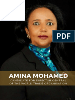 Amina Mohamed: Candidate For Director General of The World Trade Organisation