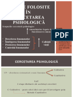 1 Metode Folosite in Cercetarea Psihologica