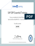 CertificateOfCompletion - SAP ERP Essential Training