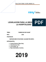 Trabajo Final de Legislacion para La Industria de La Hospitalidad y Turismo