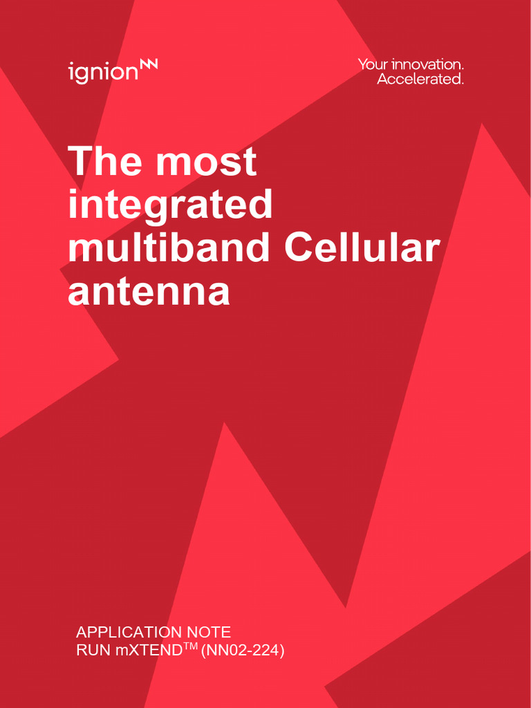 An The Most Integrated Multiband Cellular Antenna PDF Antenna (Radio) 4 G