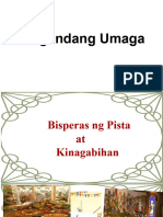 Bisperas NG Pista at Kinagabihan