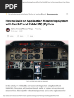 ### Monitoring How To Build An Application Monitoring System With FastAPI and RabbitMQ - Python - by Carlos Armando Marcano Vargas - Medium