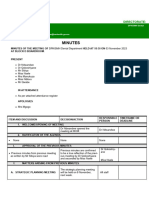 Minutes of DPKISMH Dental Department On 03 November 2023