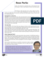 Rosa Parks Differentiated Reading Comprehension Activity