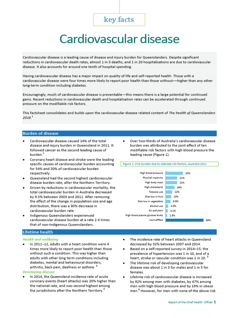 Queensland Cardiovascular Disease Report | PDF | Cardiovascular ...