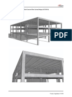 DE One Way Wide Module Skip Joist Concrete Floor System Design ACI 318 14 Spbeam v550