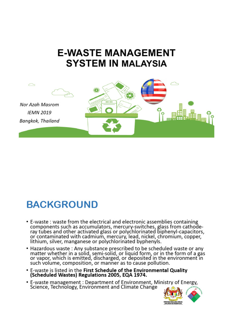 E-Waste Management in Malaysia | PDF | Electronic Waste | Waste