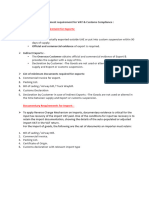 SOP - UAE Custom Document Requirment For VAT and Custom Compliance