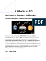 API0 2019 What Is An API