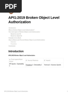 API1 2019 Broken Object Level Authorization 