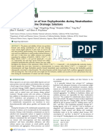 Early Stage Formation of Iron Oxyhydroxides During Neutralization of Simulated Acid Mine Drainage Solutions