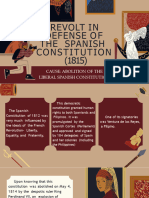 Revolt in Defense of The Spanish Constitution 1815