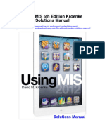 Using Mis 5th Edition Kroenke Solutions Manual