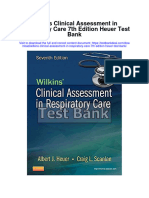 Wilkins Clinical Assessment in Respiratory Care 7th Edition Heuer Test Bank
