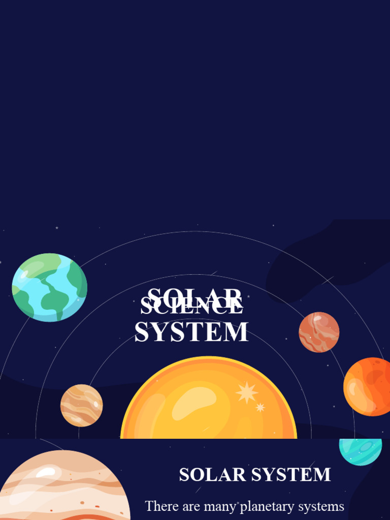 Solar System PowerPoint Morph Animation Template Black Variant | PDF