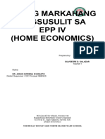 1st Periodical Test in Epp IV Home Economics