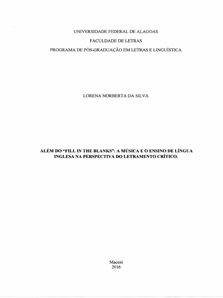 al-m-do-fill-in-the-blanks-a-m-sica-e-o-ensino-de-l-ngua-inglesa-na