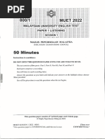 MUET 2025 Trial Writing Paper 4 | PDF