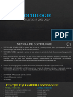 c1. Sociologia Nevoia de Sociologie