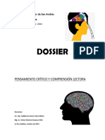 Dosier Pensamiento Critico y Comprensión Lectora