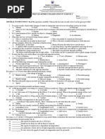 FIRST QUARTER EXAMINATION in Science 8