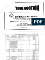 Auction: SCHEDULE NO. 56/2023