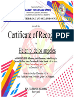 Certificate Anti Drug