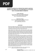 Download Kajian Daktilitas Struktur Gedung Beton Bertulang Dengan Analisis Riwayat Waktu Dan Analisis Beban Dorong by Hendra Widhiatmoko SN68392115 doc pdf