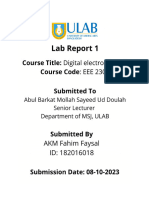 Experiment Name: Study of Basic Logic Gates