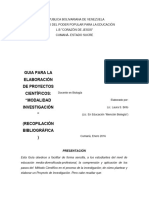 Guia para La Elaboración de Proyectos Cientificos