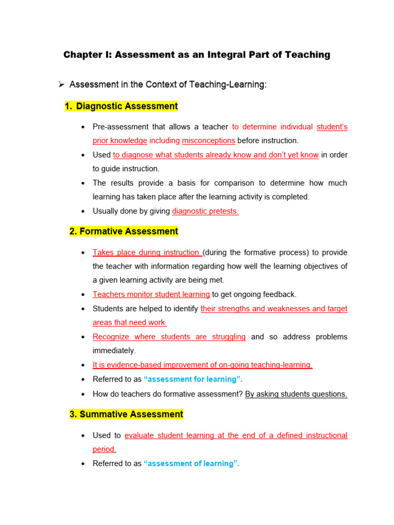 Understanding Types of Assessments in Education | PDF | Educational ...