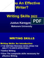 Introduction To Writing Skills