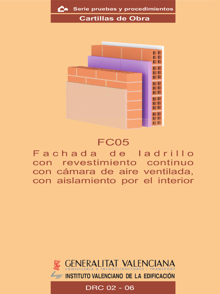 COF - FC05 Fachada de Ladrillo Con Revestimiento, Con Camara | PDF ...