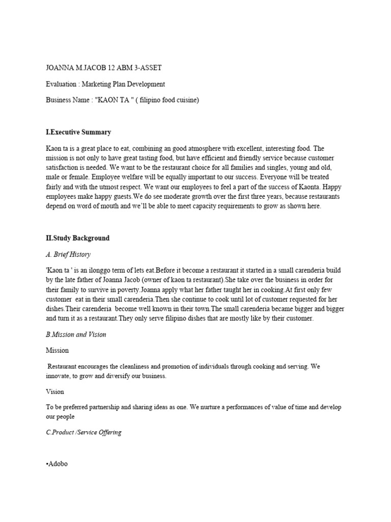 Marketing Plan Pdf Advertising Market Economics