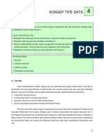 Pemograman C Bab 04 Konsep Tipe Data PDF
