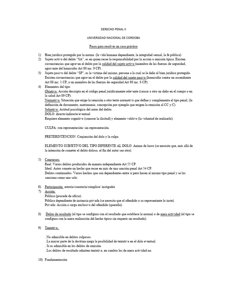 Derecho Penal Ii Descargar Gratis Pdf Intención Derecho Penal