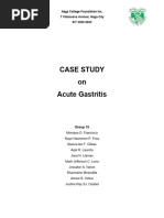 Case Study On Acute Gastritis: T Villanueva Avenue, Naga City