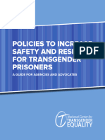 Policies To Increase Safety and Respect For Transgender Prisoners