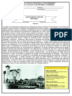 Atividade Avaliativa História 3º Periodo