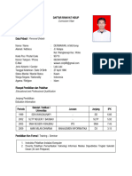 Daftar Riwayat Hidup