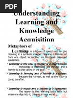 Understanding Learning and Knowledge Acquisition