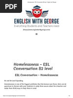 Homelessness - ESL Conversation B2 Level - English With George