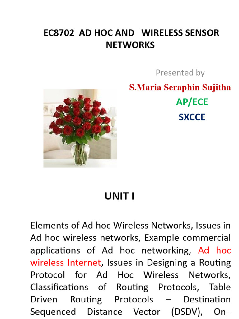 Ad Hoc Wireless Internet Overview | PDF | Wireless Ad Hoc Network ...