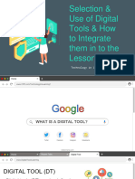 SELECTION-AND-USE-OF-DIGITAL-TOOL-PPT