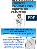 2.diapositivas 25 Sep Normativa Legal Vigente Relacionada Con Registros Clinicos