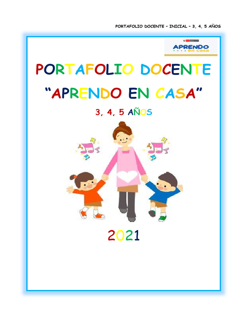 Portafolio Docente Inicial 2025 | PDF | Aprendizaje | Maestros