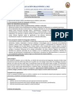 1ero EVALUACIÓN DIAGNÓSTICA 2022 - ARTE Y CULTURA - ERICK BENDEZÚ